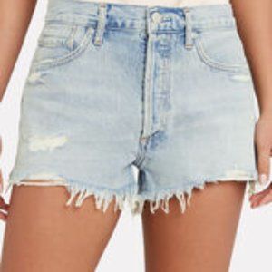 AGOLDE Parker Denim Cut Off Shorts